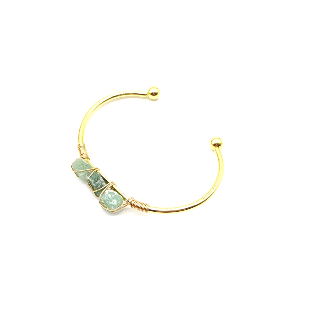 Natural Raw Gemstone Crystal Handmade Braided Bracelet