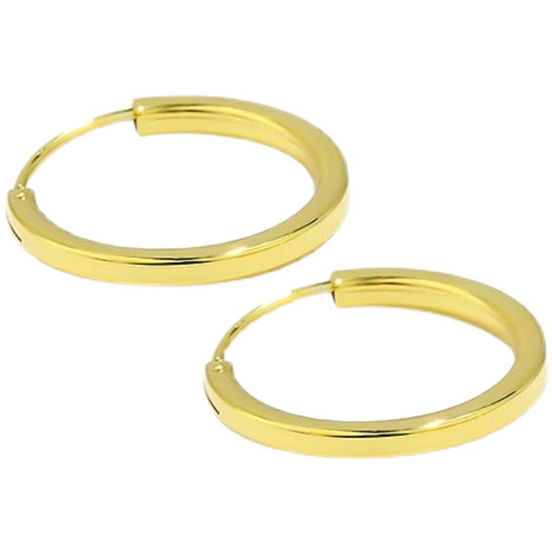 French Hoop Earrings | Copper U-Shape Gold Silver Niche