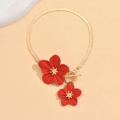 Flower Anklet OT Buckle | Iron Elegant Multi-Colour