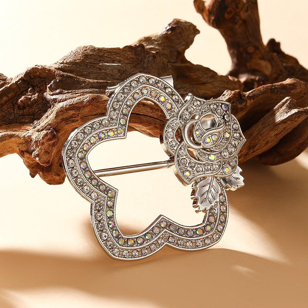 Butterfly Waist Clip Brooch | Alloy Diamond Korean Unisex