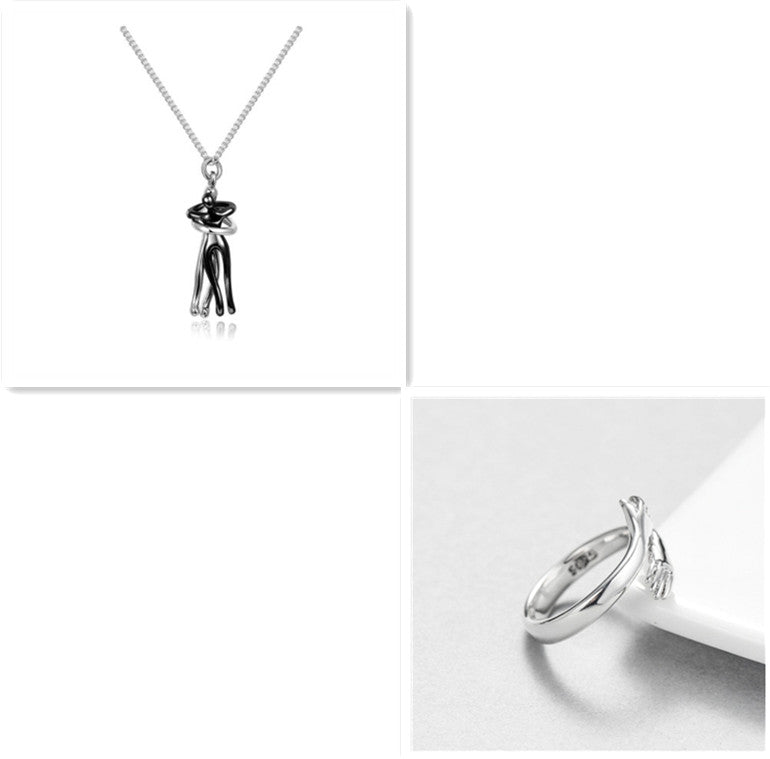 Love Hug Pendant Necklace | Unisex Collarbone Chain