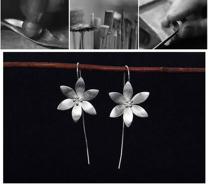 Lotus Stud Earrings | 925 Silver Korean Style Floral