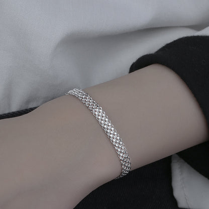 Multi-Layer Woven Round Bead Bracelet