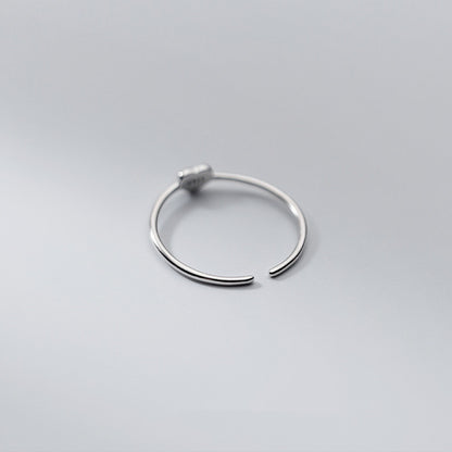 Heart Index Finger Ring | S925 Silver Adjustable Gold Silver