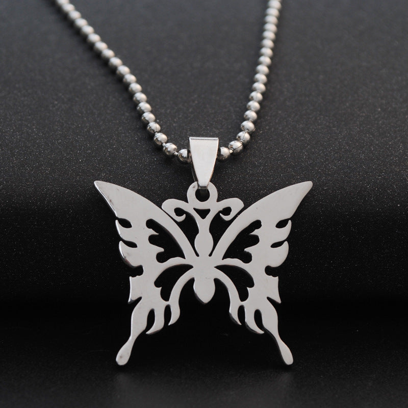 Multi-Layer Titanium Steel Bead Chain Pendant Necklace | Unisex