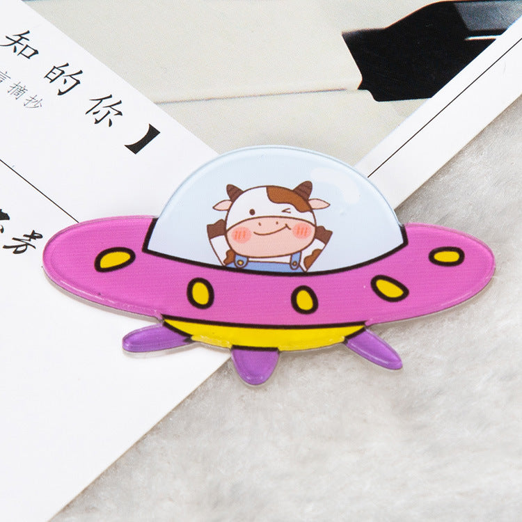 Cartoon Acrylic Astronaut Brooch | Spaceman Badge Bag Pendant