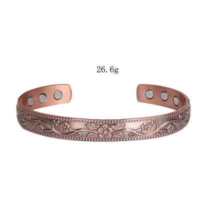 Magnetic Therapy Bracelet for Women in Red Copper