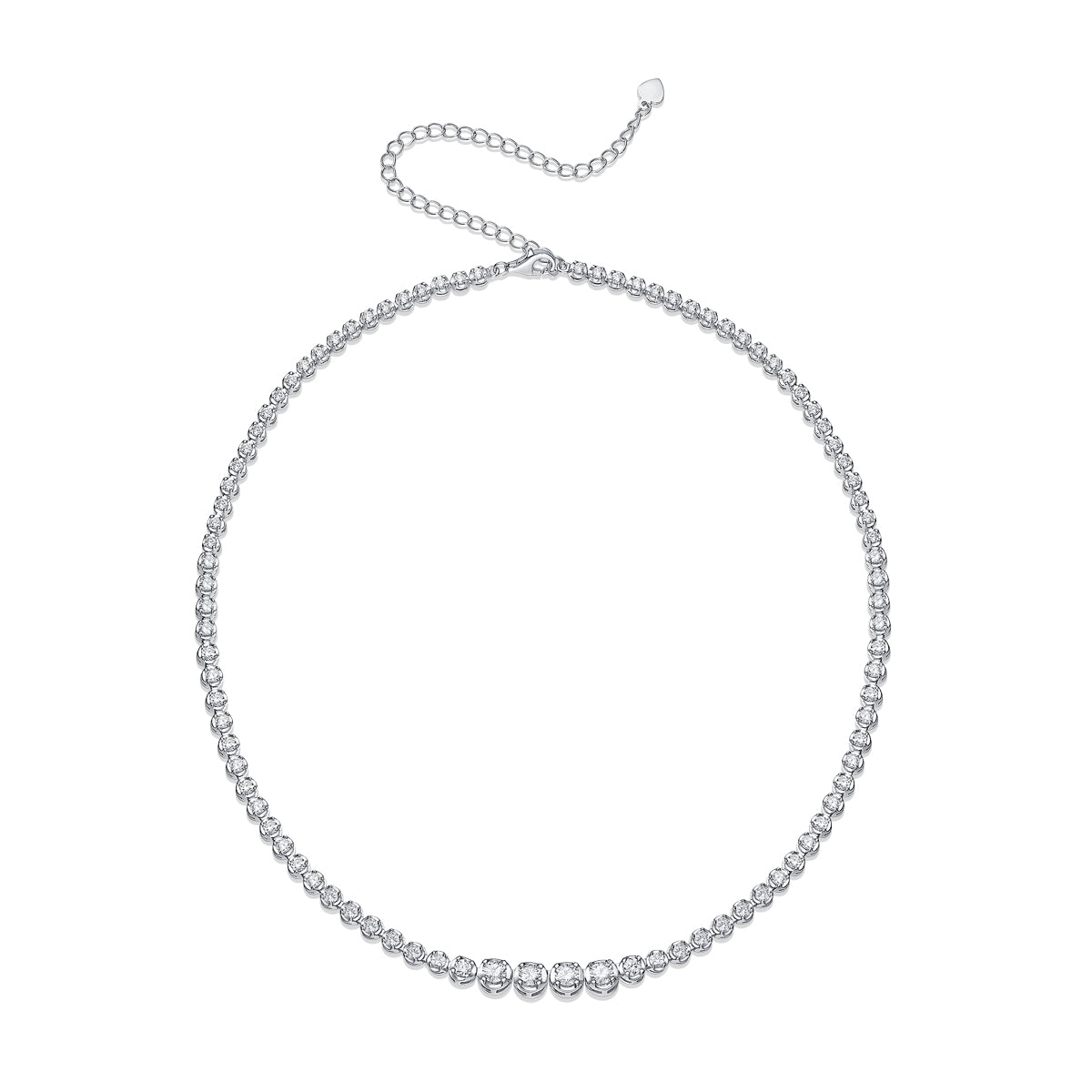 In The Name Of Light Moissanite Necklace | S925 Silver Platinum 40cm