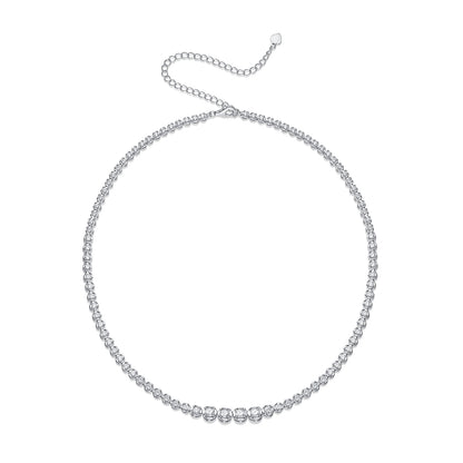 In The Name Of Light Moissanite Necklace | S925 Silver Platinum 40cm