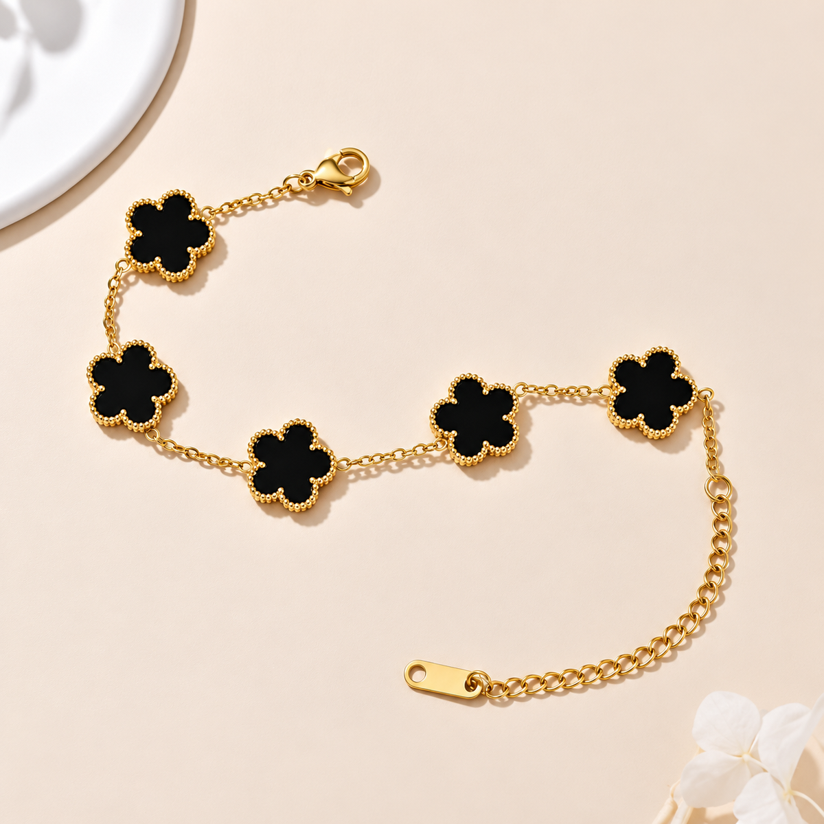 Men's Flower Chain Bracelet