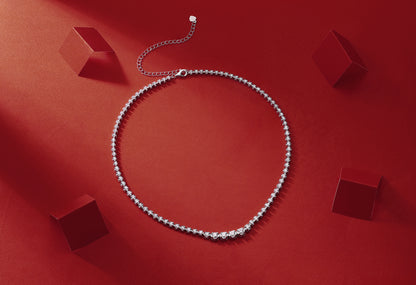 In The Name Of Light Moissanite Necklace | S925 Silver Platinum 40cm