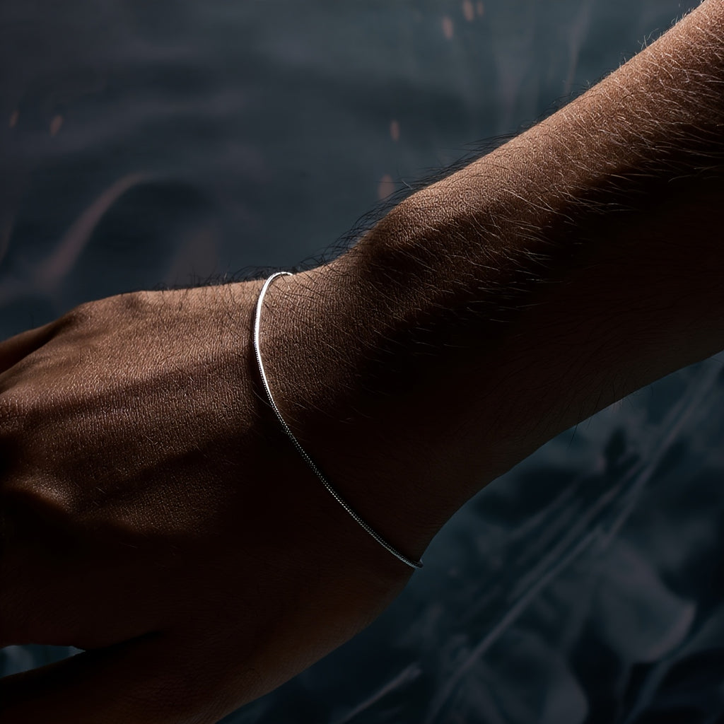 Men's Minimalist Stainless Steel Hip-Hop Bracelet