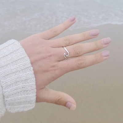 Wavy Couple Ring | Gold Silver Rose Gold