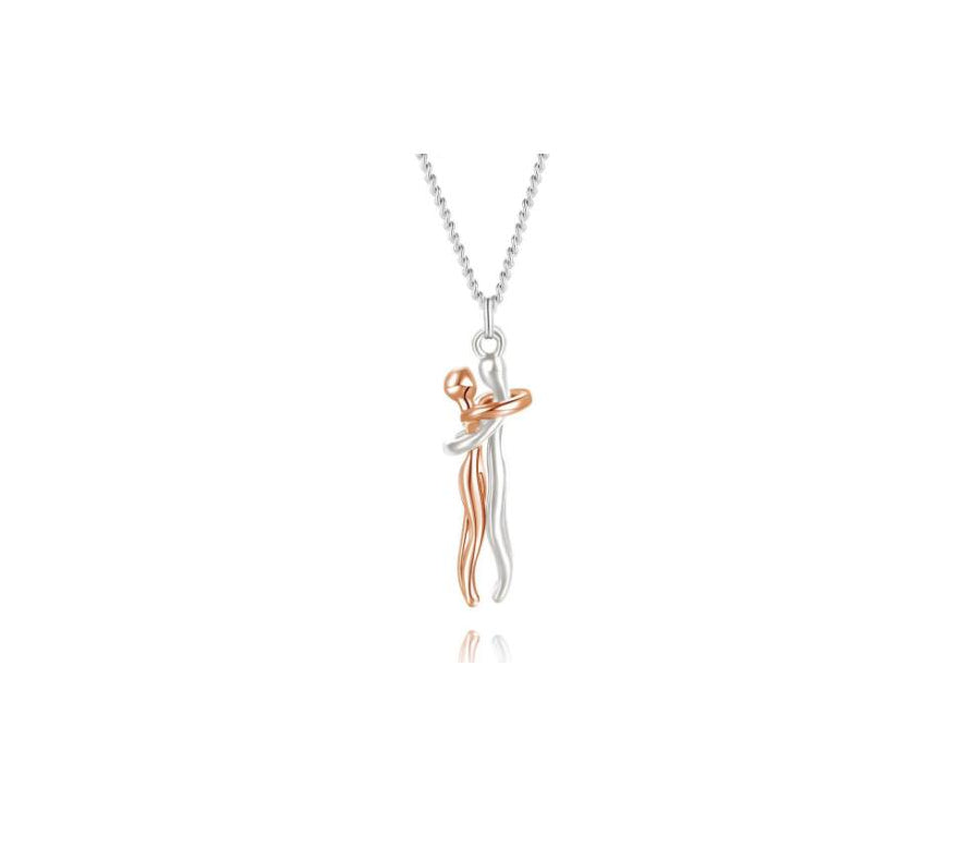 Love Hug Pendant Necklace | Unisex Collarbone Chain