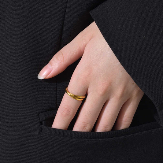Three-in-One Winding Ring | Titanium Steel Unisex Multi-Style