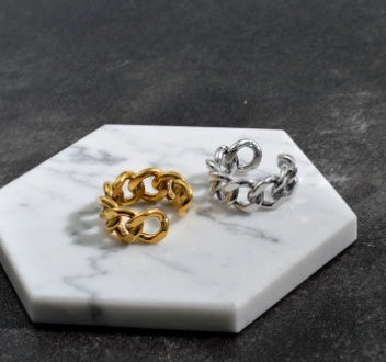 Chain Detail Ring for Women | Unique Link Design