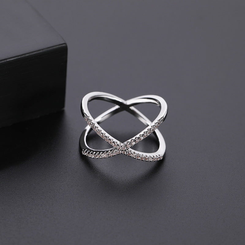 Micro Set Ring | Copper Unisex White Gold Rose Gold Sizes 6–10
