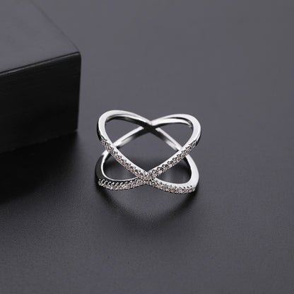 Micro Set Ring | Copper Unisex White Gold Rose Gold Sizes 6–10