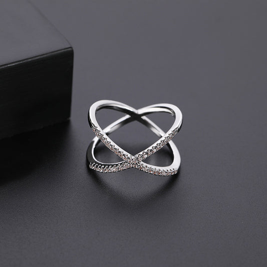 Micro Set Ring | Copper Unisex White Gold Rose Gold Sizes 6–10
