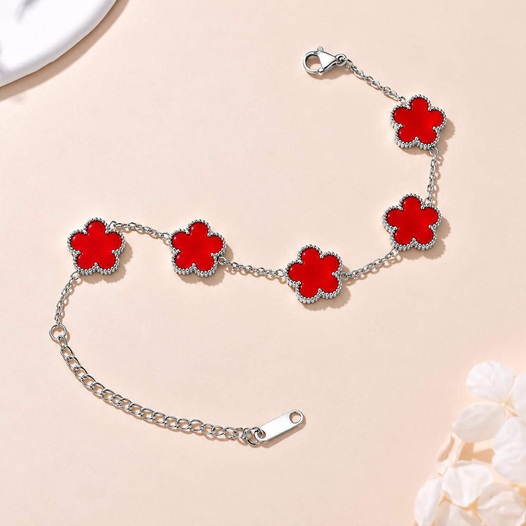 Men's Flower Chain Bracelet