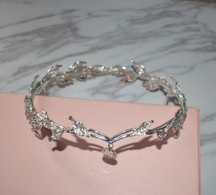 Rhinestone Eyebrow Pendant | Alloy Full Diamond Bridal Face Chain