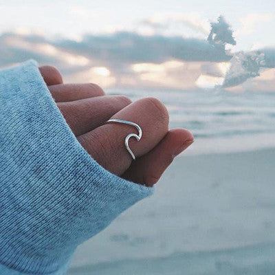 Wavy Couple Ring | Gold Silver Rose Gold