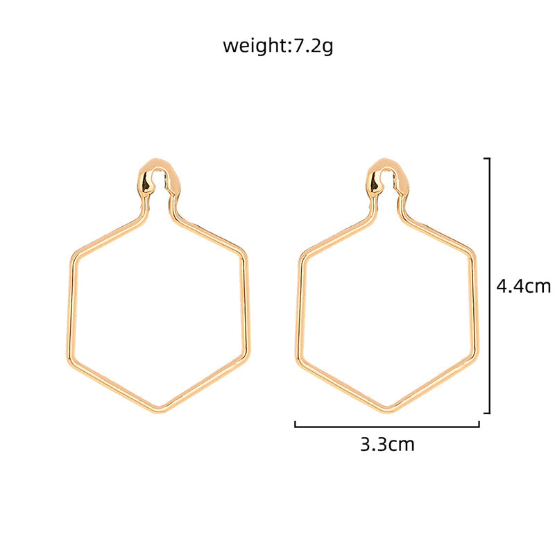 Diamond Pin Earrings | Zinc Alloy European Style Fashion Accessories