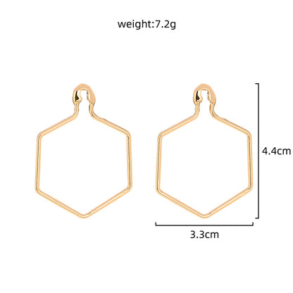 Diamond Pin Earrings | Zinc Alloy European Style Fashion Accessories