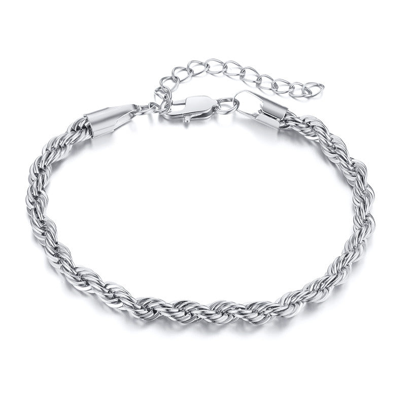 Titanium Steel Twist Bracelet | European and American Style
