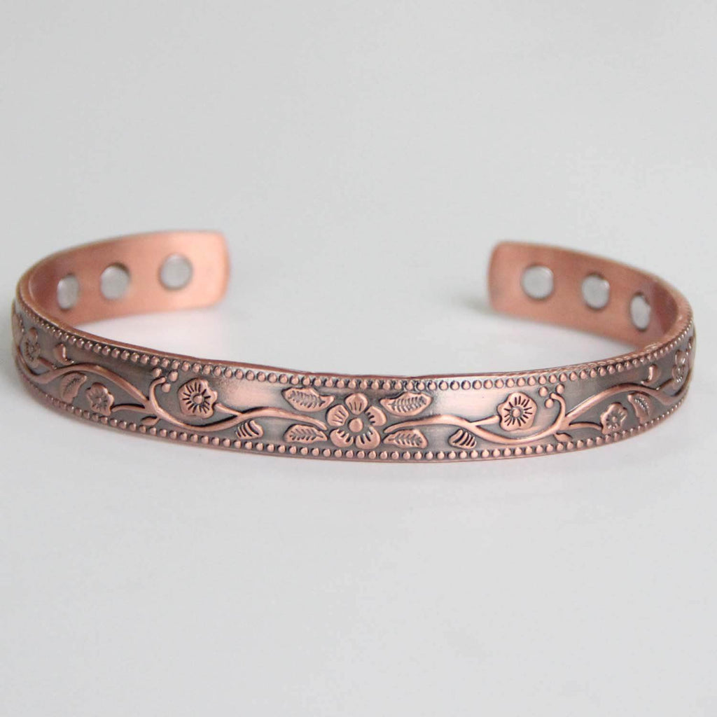 Magnetic Therapy Bracelet for Women in Red Copper