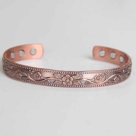 Magnetic Therapy Bracelet for Women in Red Copper