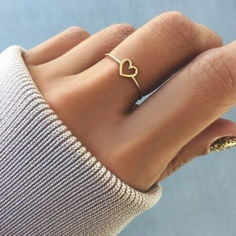 Heart Ring for Women | Silver and Rose Gold