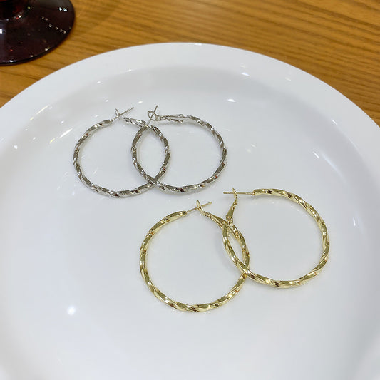 Cold Style Irregular Earrings | Alloy Geometric Gold Silver