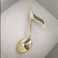 Musical Note Brooch | Alloy Electroplated Yellow Celebrity Street