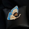 Vintage Butterfly Enamel Brooch | Alloy Drip Glaze Retro 3.5cm