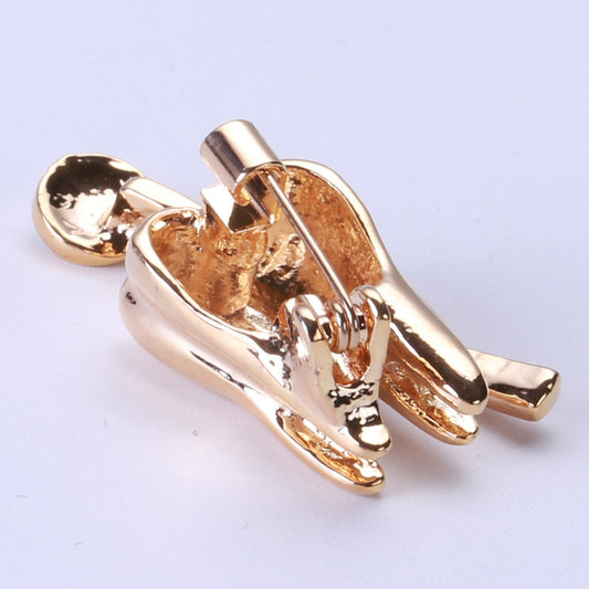 Medical Teeth Brooch | Alloy Korean Diamond 31x16mm