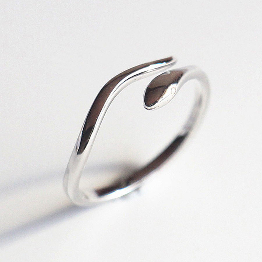 Silver Snake Ring | Copper Korean Style Unisex