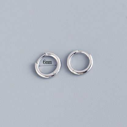 Korean Diamond Embedded Earrings | Copper Gold Silver Versatile
