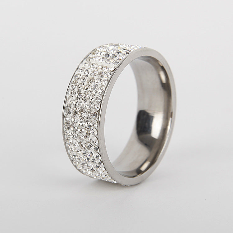 Titanium Steel Wave Ring | Steel and Gold