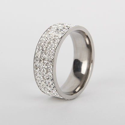 Titanium Steel Wave Ring | Steel and Gold