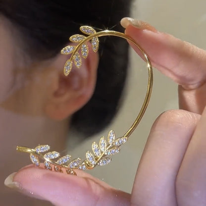 Willow Zircon Tree Earrings | Detachable Micro-Inlaid Before and After