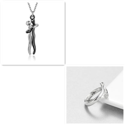 Love Hug Pendant Necklace | Unisex Collarbone Chain