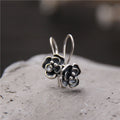 S925 Vintage Silver Rose Earrings | Thai Silver Retro Floral 9mm