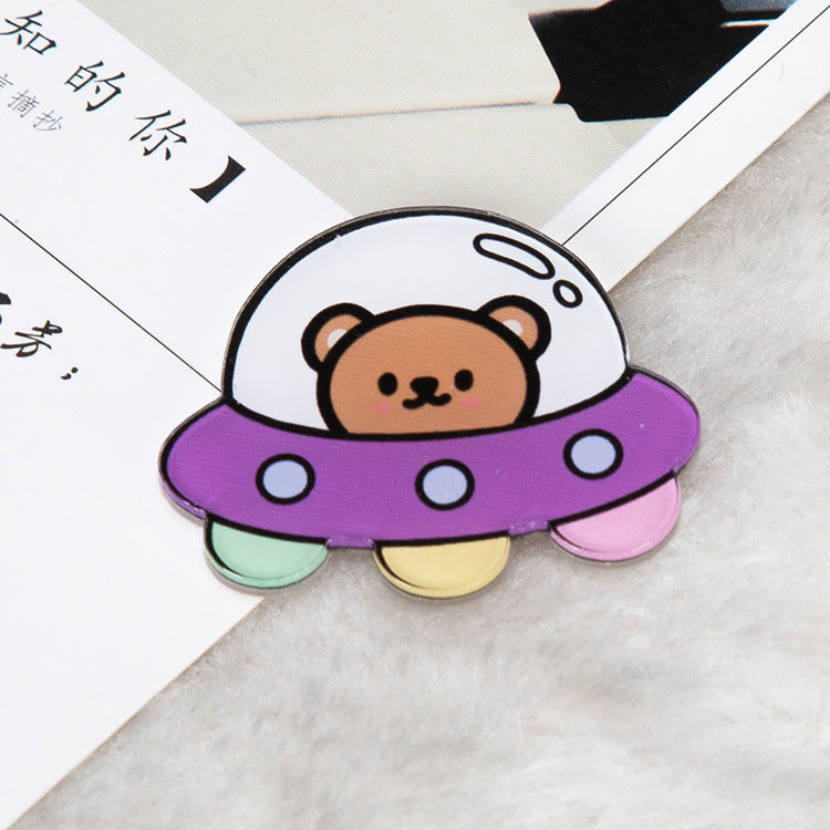 Cartoon Acrylic Astronaut Brooch | Spaceman Badge Bag Pendant