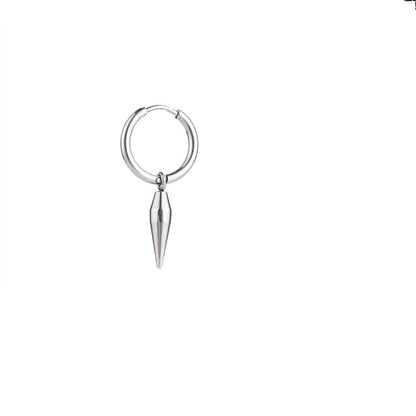 Bullet Head Cone Earring | Titanium Steel Geometric Individual