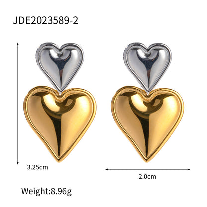 Zofia Heart Earrings | Stainless Steel INS Style Love Stud