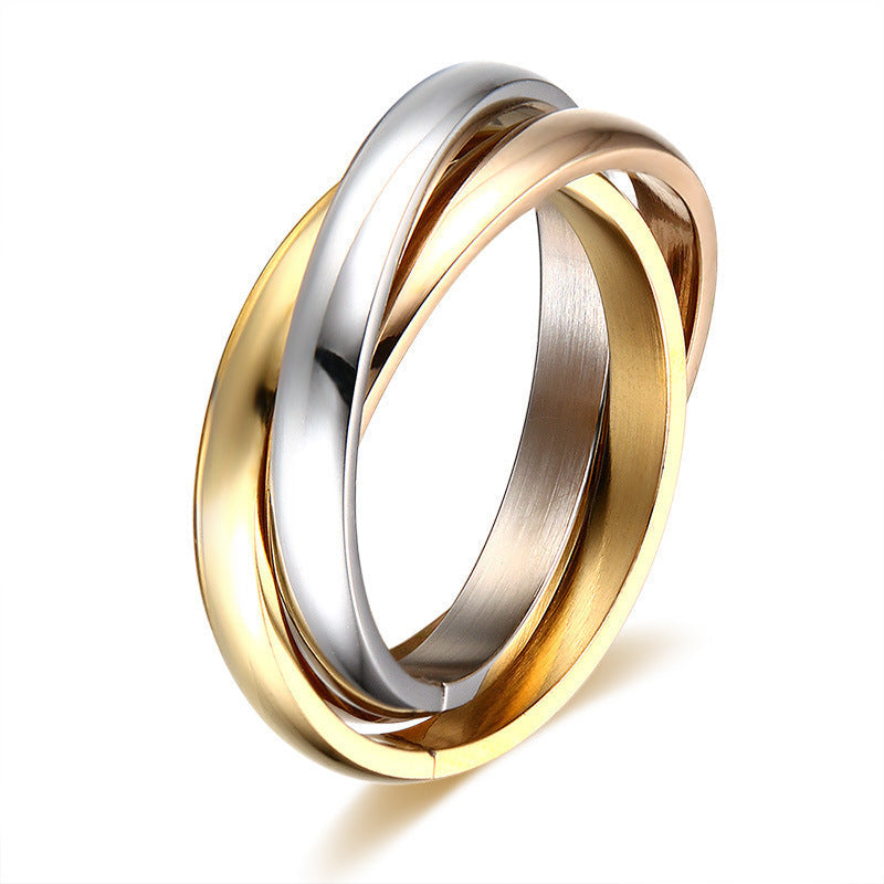 Three-in-One Winding Ring | Titanium Steel Unisex Multi-Style