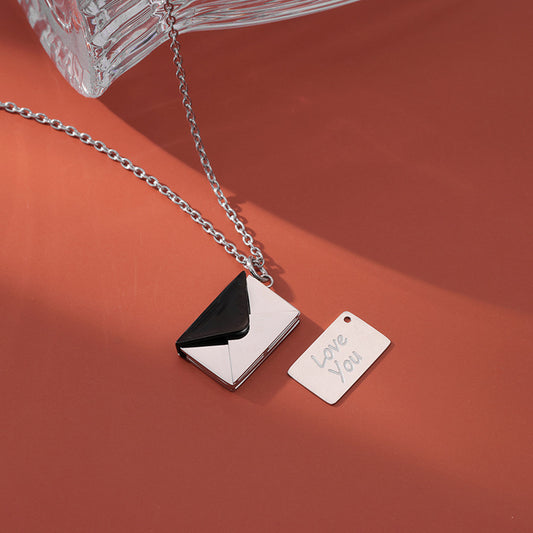 Envelope Love Letter Collarbone Necklace