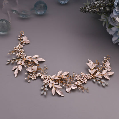 Crystal Diamond Hair Accessories | Alloy Korean Gold Electroplated