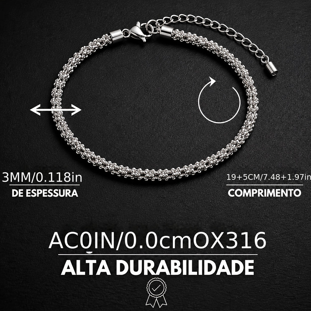 Men's 3mm Wheat Chain Bracelet